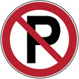 Verbotsschilder - Parken Verboten