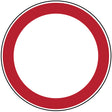 Verbotsschilder - Verbot für Fahrzeuge aller Art