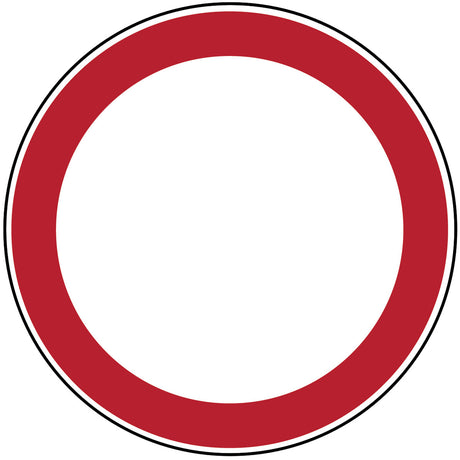 Verbotsschilder - Verbot für Fahrzeuge aller Art
