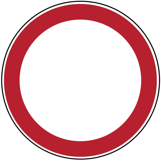 Verbotsschilder - Verbot für Fahrzeuge aller Art