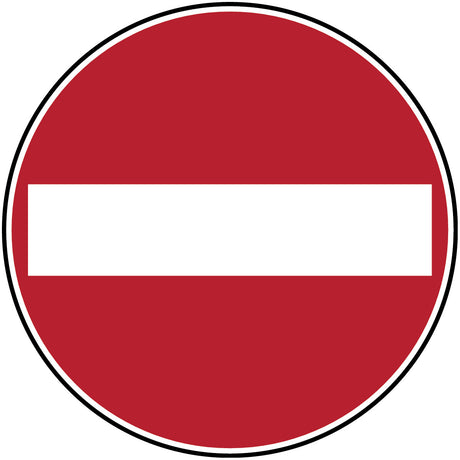 Sicherheitsetiketten auf Rolle - Verbotsschilder