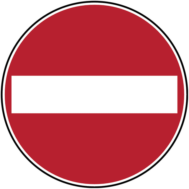 Sicherheitsetiketten auf Rolle - Verbotsschilder