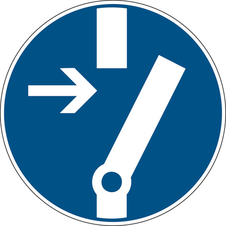 Gebotsschilder - Vor Arbeiten freischalten