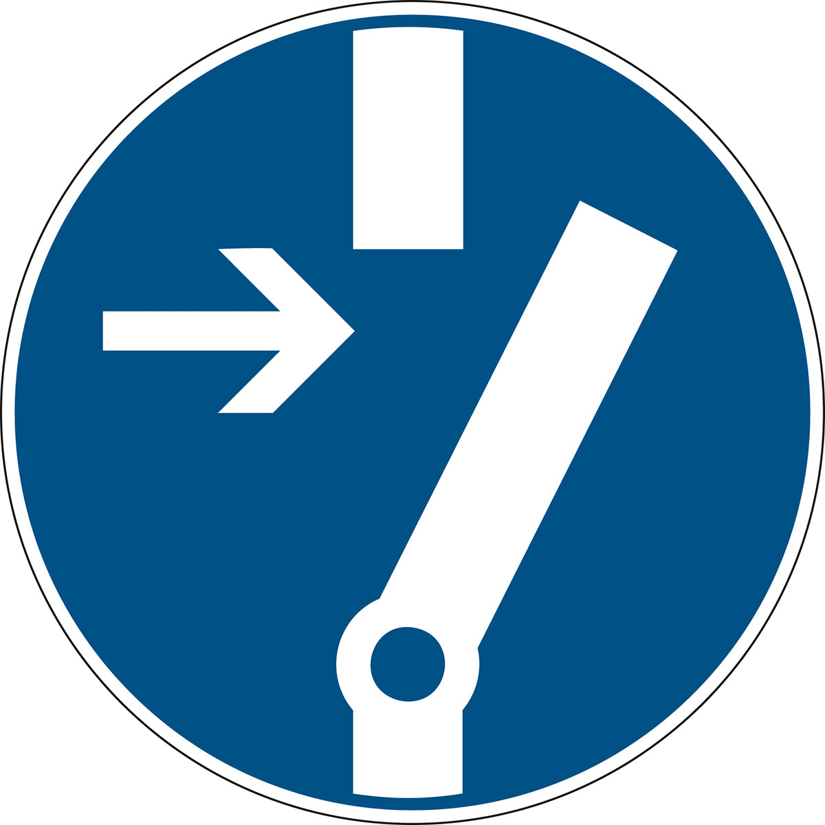 Gebotsschilder - Vor Arbeiten freischalten