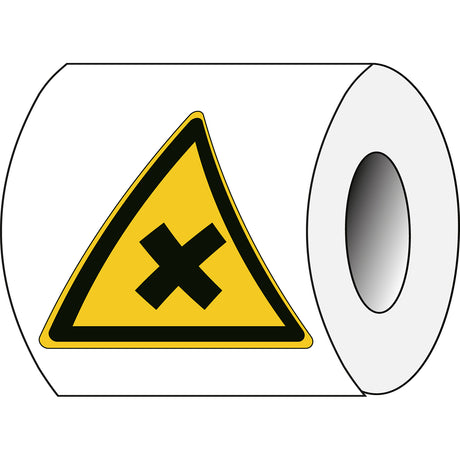 Sicherheitsetiketten auf Rolle - Warnung vor gesundheitsschädlichen Stoffen