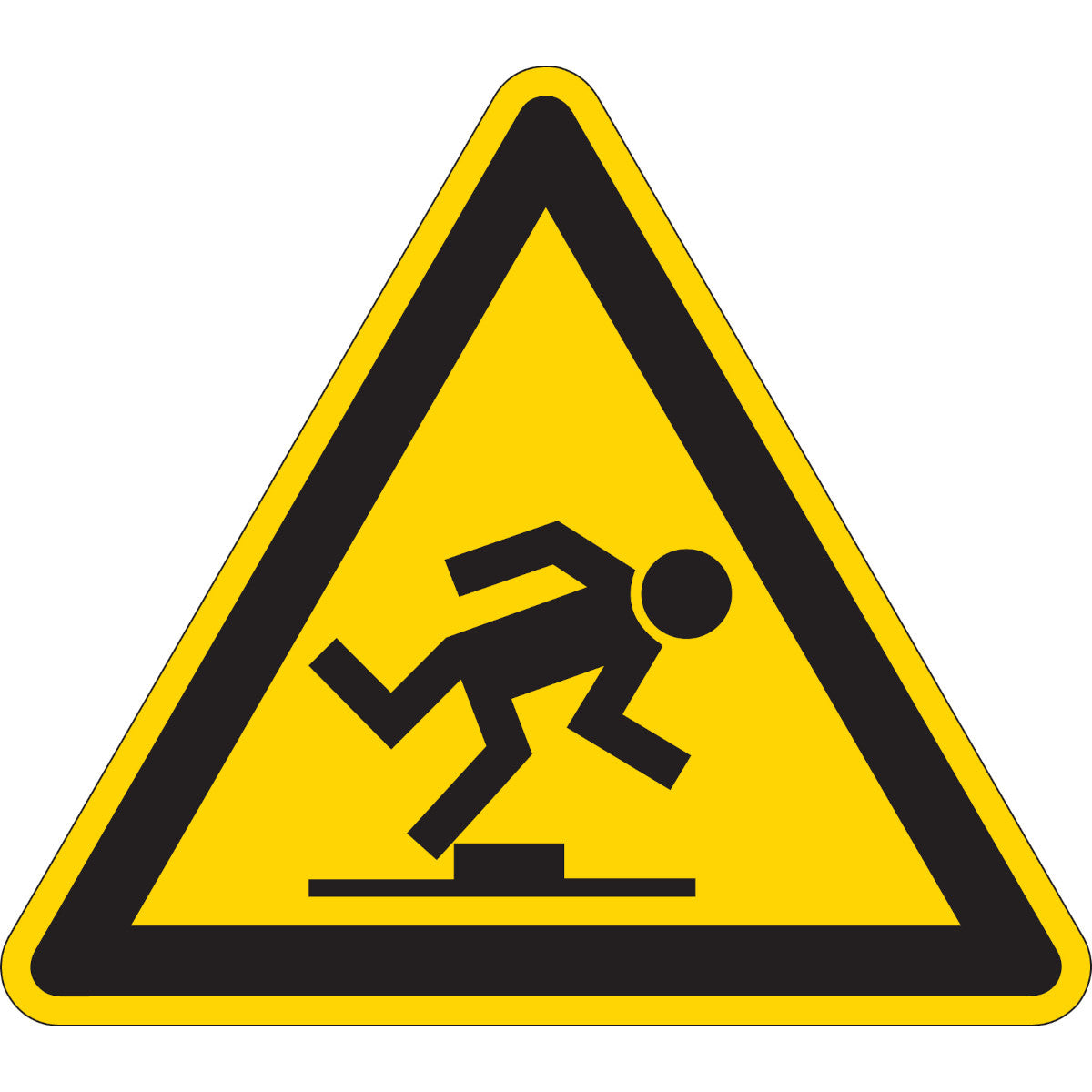 Mini pictograms - warning of tripping hazard