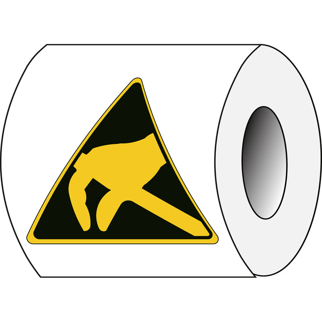 Sicherheitsetiketten auf Rolle - Warnschilder