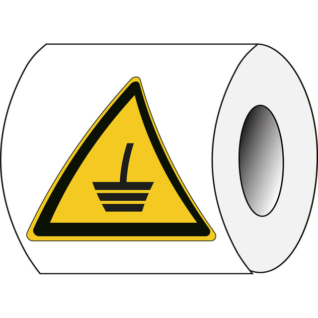 Sicherheitsetiketten auf Rolle - Warnschilder