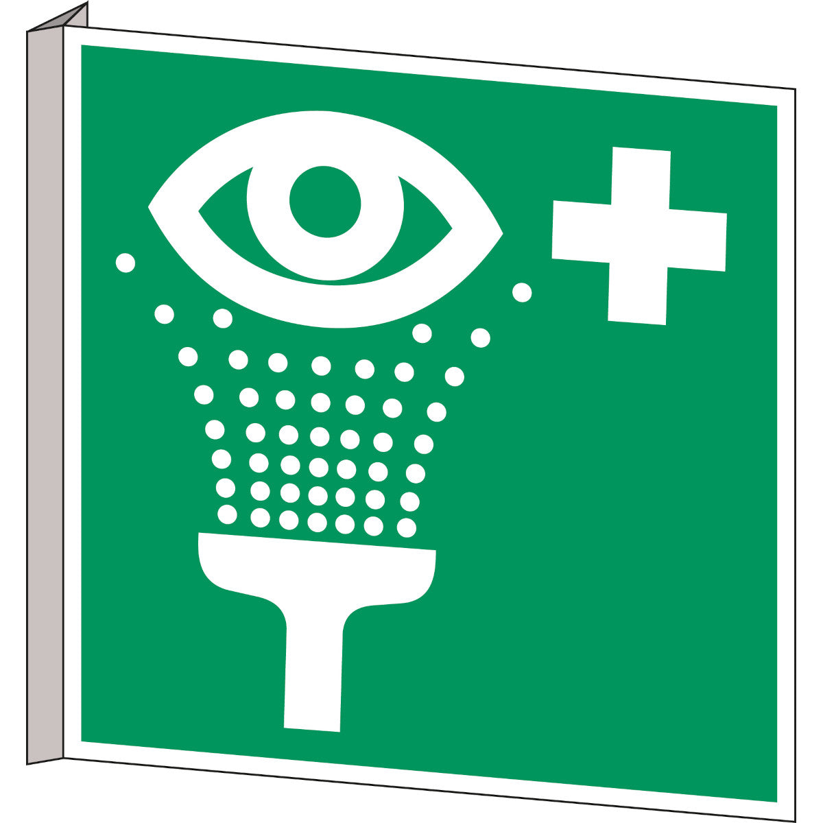 Fahnen- und Winkelschilder - Augenspüleinrichtung