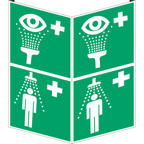 Fahnen- und Winkelschilder - Augenspüleinrichtung/Notdusche