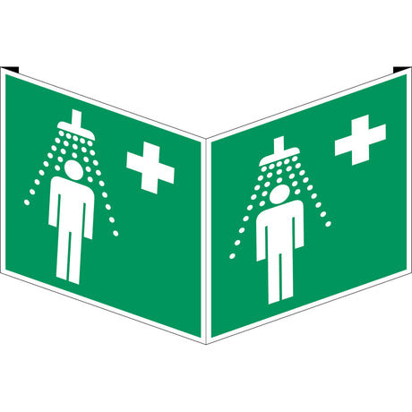 Fahnen- und Winkelschilder - Notdusche