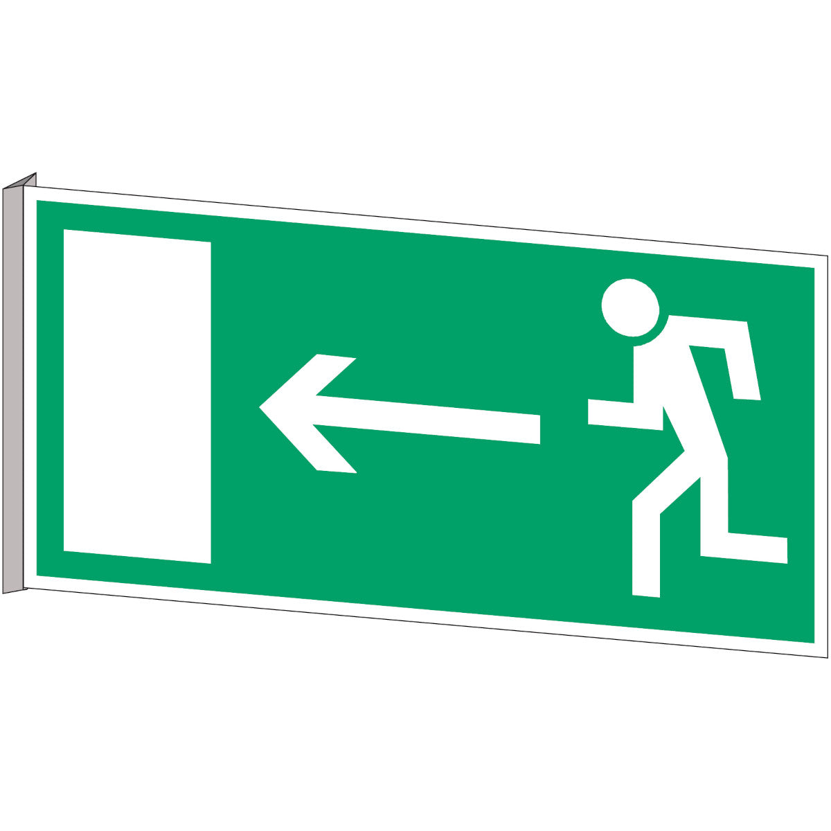 Fahnen- und Winkelschilder - Notausgang