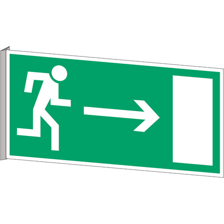Fahnen- und Winkelschilder - Notausgang