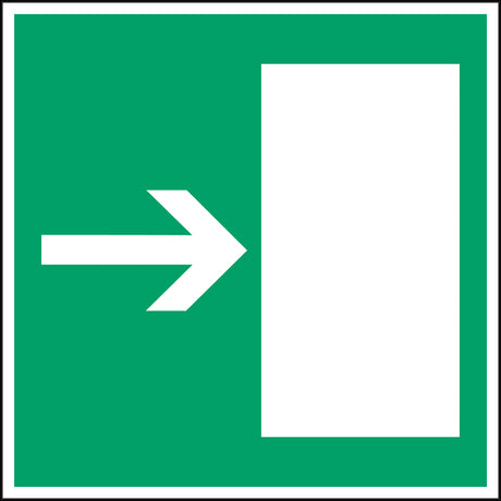 Fluchtwegkennzeichnung - Rettungsweg nach links = Rettungsweg nach rechts