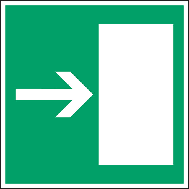 Fluchtwegkennzeichnung - Rettungsweg nach links = Rettungsweg nach rechts