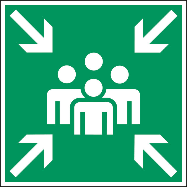 Fluchtwegkennzeichnung - Sammelstelle