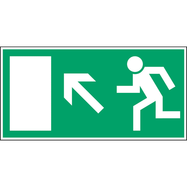 Fluchtwegkennzeichnung - Rettungsweg links aufwärts