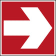 Brandschutzkennzeichnung - Richtungspfeil