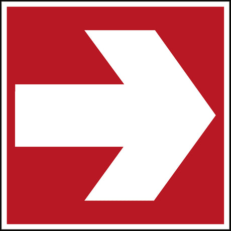 Brandschutzkennzeichnung - Richtungspfeil