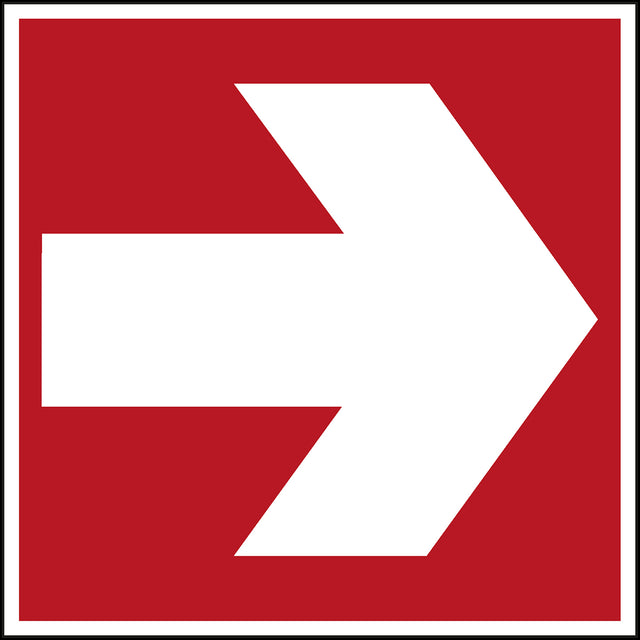 Brandschutzkennzeichnung - Richtungspfeil