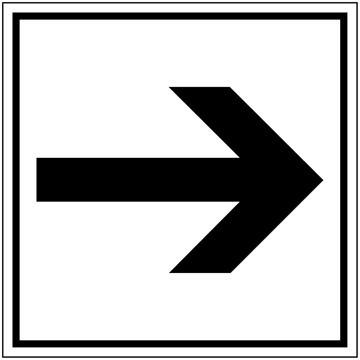 Hinweisschilder - Richtungspfeil