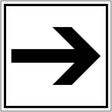 Hinweisschilder - Richtungspfeil