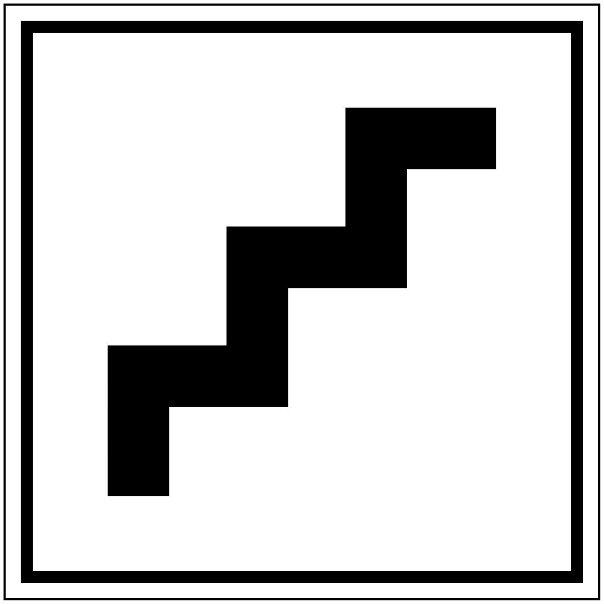 Hinweisschilder - Treppen