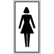 Hinweisschilder - Toilette für Damen