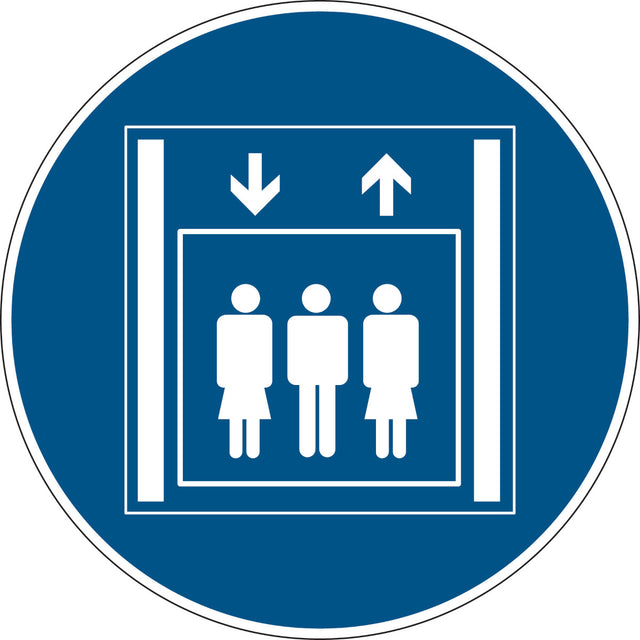 Gebotsschilder - Personenaufzug