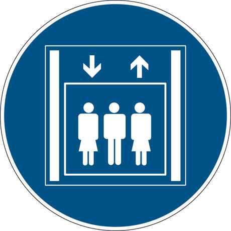 Gebotsschilder - Personenaufzug