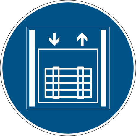 Gebotsschilder - Lastenaufzug