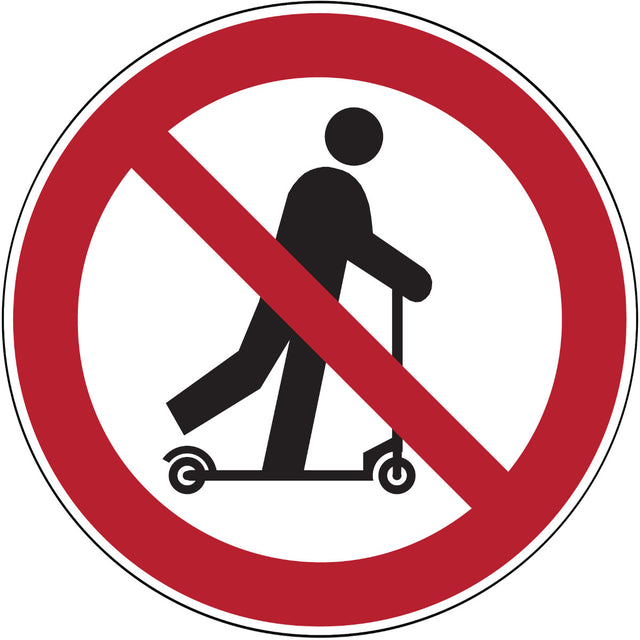 Verbotsschilder - Rollerfahren verboten