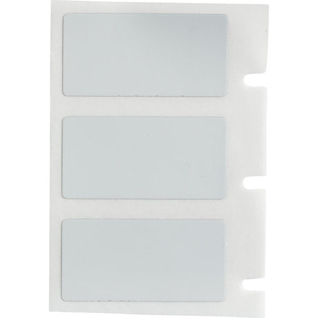 Graue Etiketten aus metallisiertem Polyester mit matter Oberfläche für M610, M611, BMP61, M710 (mit Medienadapter) und BMP71 (mit Medienadapter)