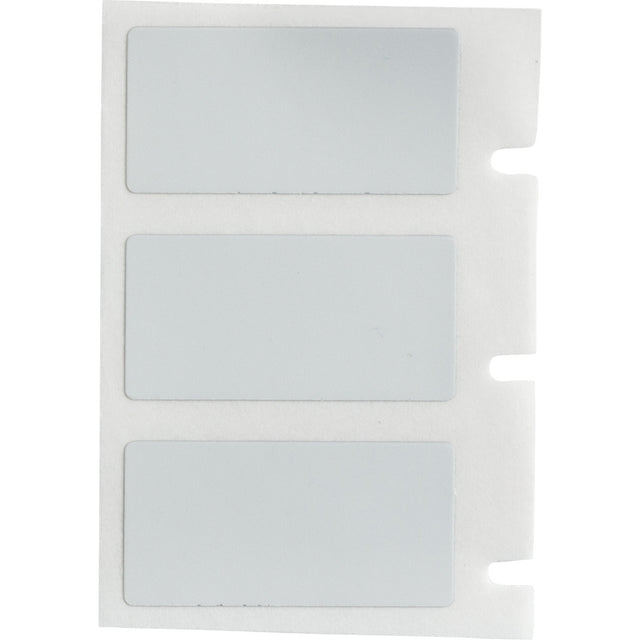 Graue Etiketten aus metallisiertem Polyester mit matter Oberfläche für M610, M611, BMP61, M710 (mit Medienadapter) und BMP71 (mit Medienadapter)