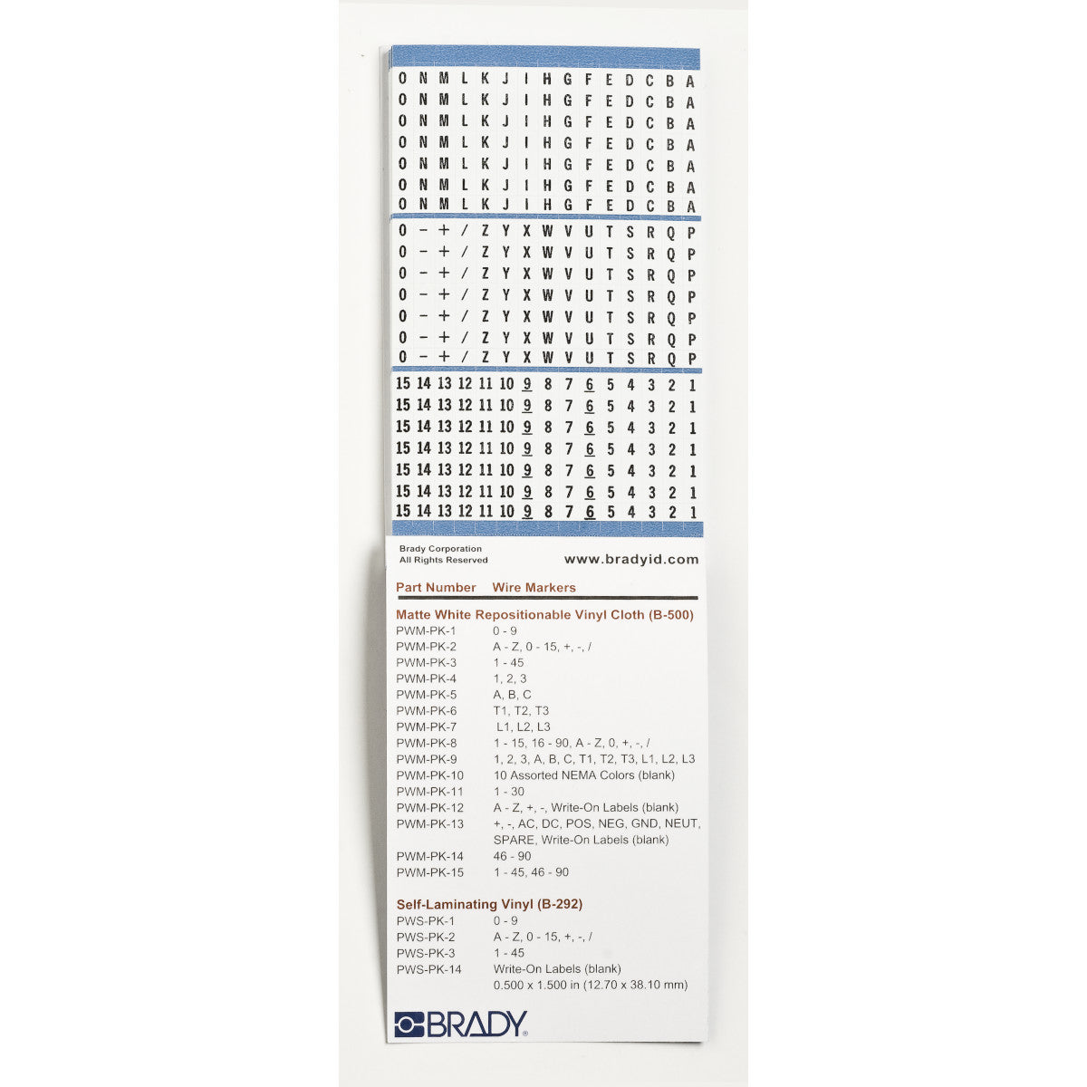 Porta-Pack Hefte mit Kabelkennzeichnungsetiketten