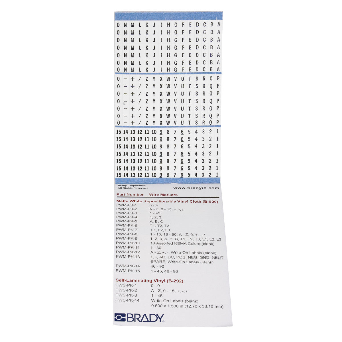 Porta-Pack Hefte mit Kabelkennzeichnungsetiketten