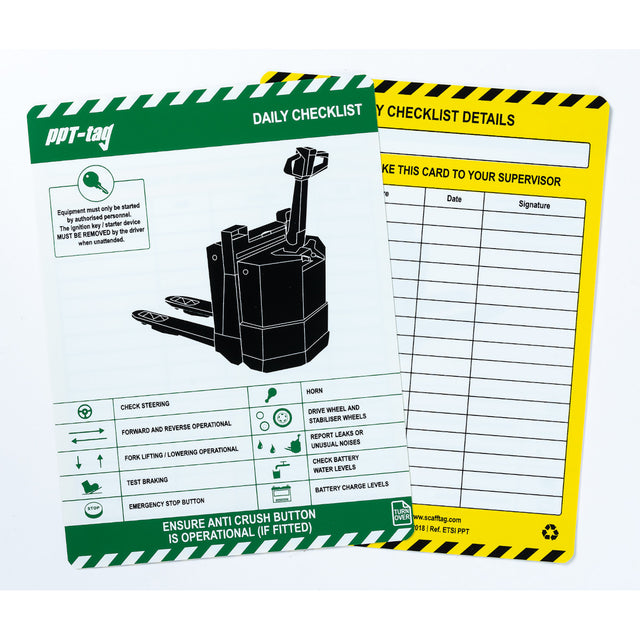 Einsteckschild für elektrische Hubwagen