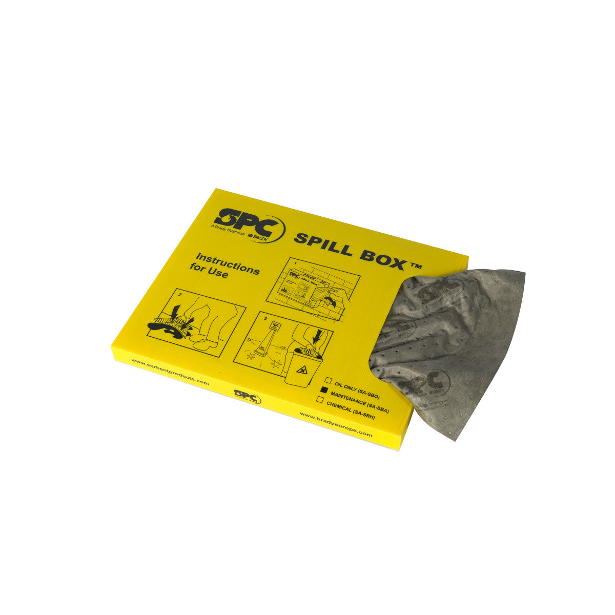 SPILL BOX, maintenance, filled with 15 wipes