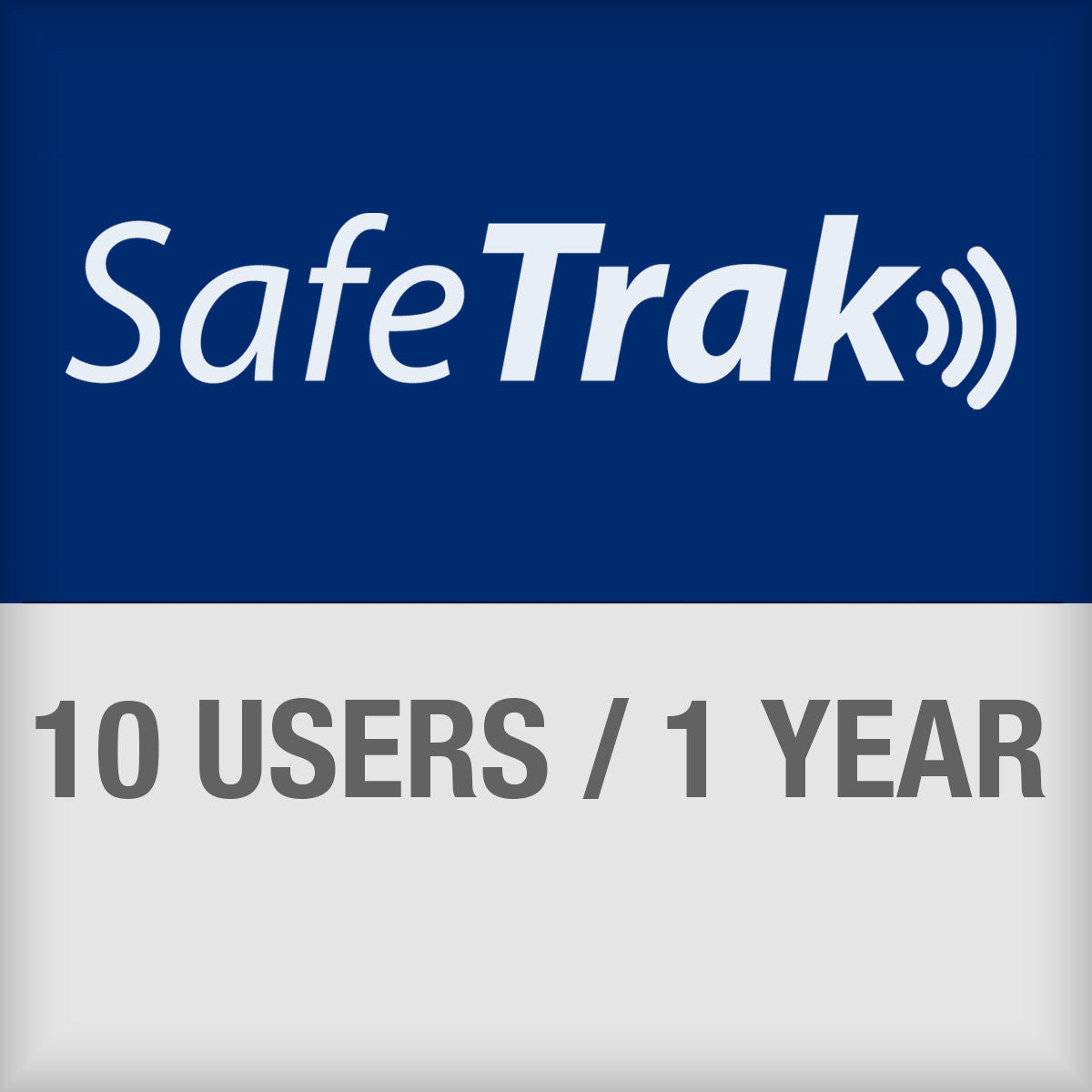 SafeTrak-Abonnement für den Zugriff auf das Cloudsystem für bis zu 10 Anwender für 1 Jahr