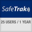 SafeTrak-Abonnement für den Zugriff auf das Cloudsystem für bis zu 25 Anwender für 1 Jahr