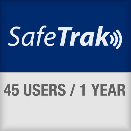 SafeTrak-Abonnement für den Zugriff auf das Cloudsystem für bis zu 45 Anwender für 1 Jahr