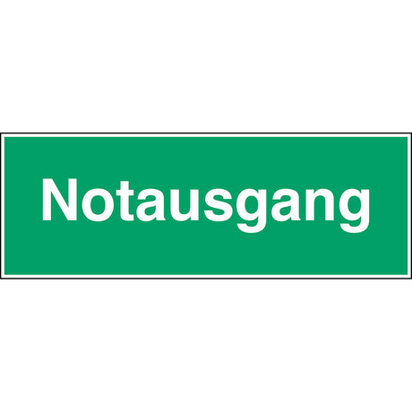 Fluchtwegkennzeichnung - Notausgang