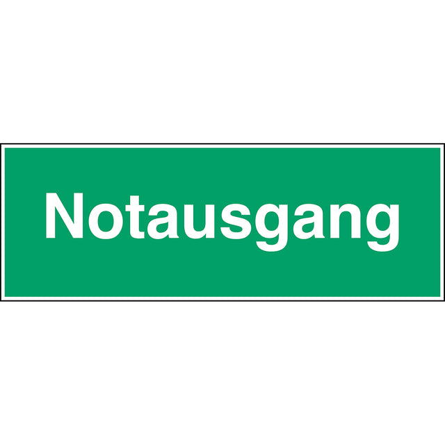 Fluchtwegkennzeichnung - Notausgang