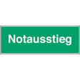 Fluchtwegkennzeichnung - Notausstieg