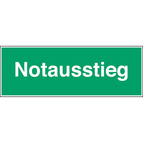 Fluchtwegkennzeichnung - Notausstieg