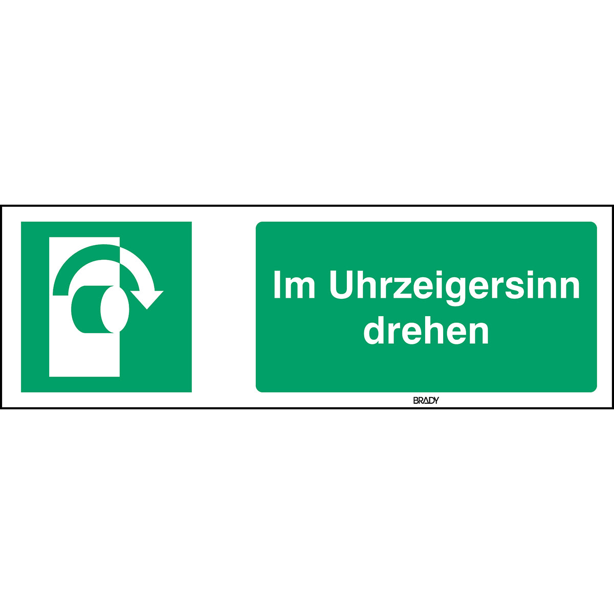 ISO 7010 character - Rotate clockwise