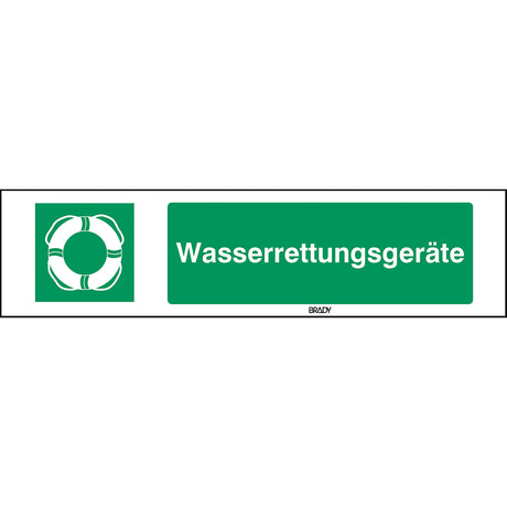 ISO-Sicherheitsschild – Wasserrettungsgeräte