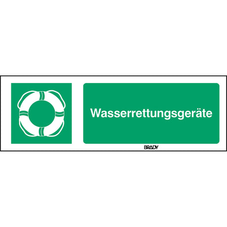 ISO-Sicherheitsschild – Wasserrettungsgeräte