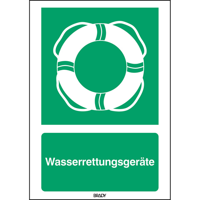 ISO-Sicherheitsschild – Wasserrettungsgeräte