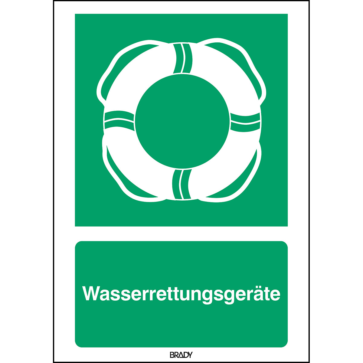 ISO-Sicherheitsschild – Wasserrettungsgeräte